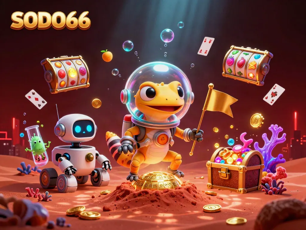 SODO66 reveals a vibrant Martian casino adventure with riches and fun