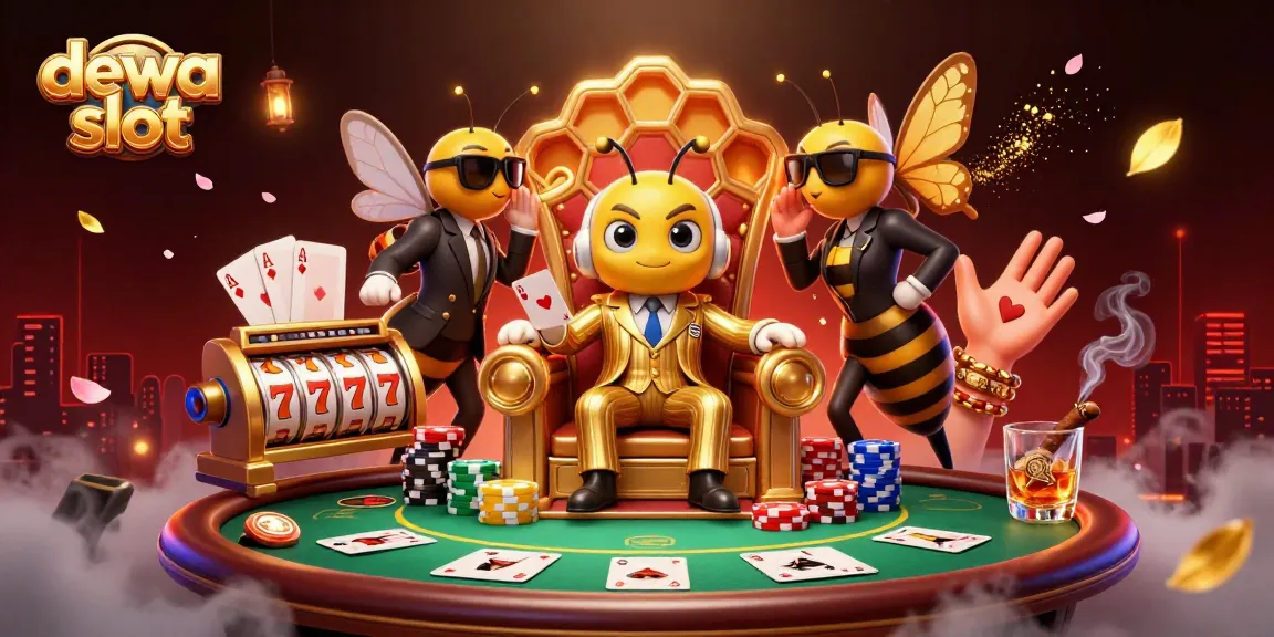 Win big at dewa slot with vibrant cartoon graphics showcasing high-stakes gaming action.