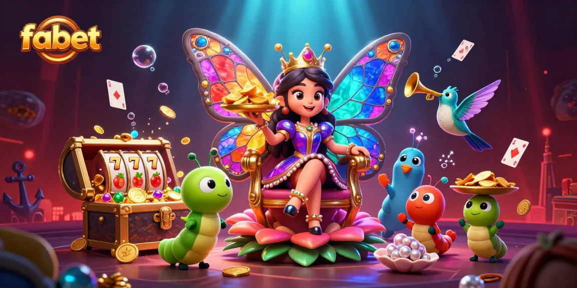 Engage with fabet's vibrant casino scene filled with golden treasures and magical characters.