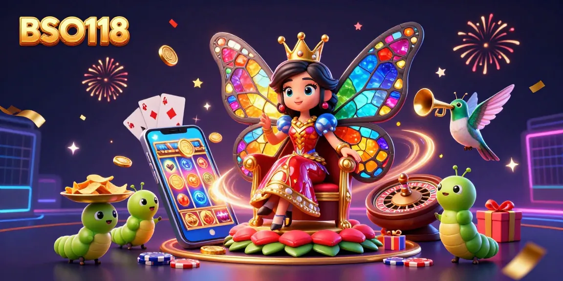 Experience vibrant gameplay with BSO118 showcasing a colorful casino scene filled with excitement.