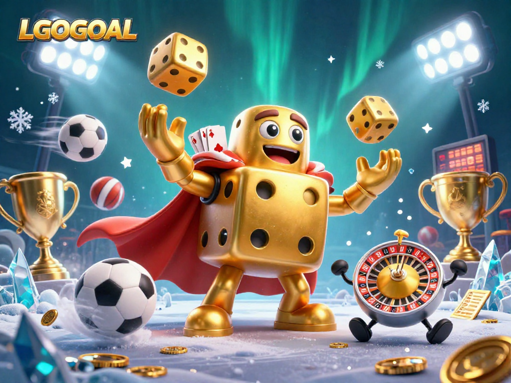 Experience thrilling gameplay with LGOGOAL as the golden dice golem juggles success!
