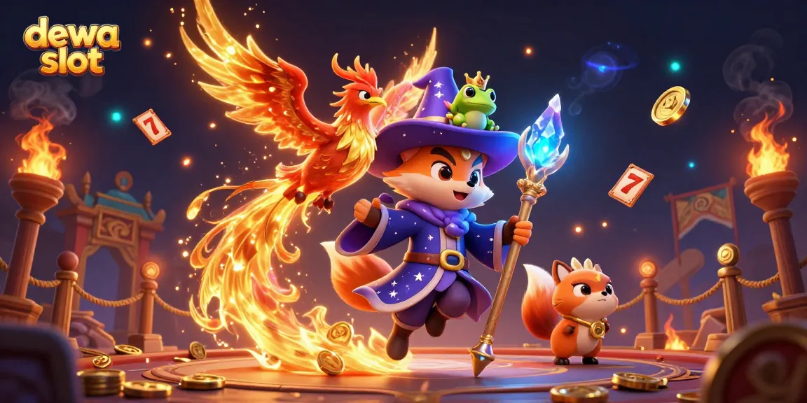 Experience big wins with dewa slot games featuring iconic mystical characters and vibrant casino elements.