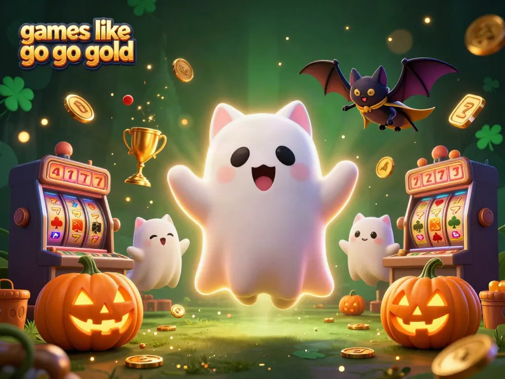 Play exciting games like go go gold in a vibrant, dynamic casino scene filled with colorful characters.