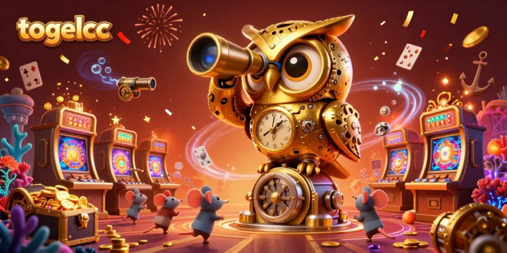 Engage in exciting gaming moments at togelcc with vibrant casino elements and animated characters.