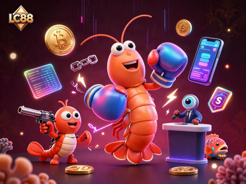 Engage with exciting gaming strategies at LC88 through vibrant 3D casino-themed artwork.
