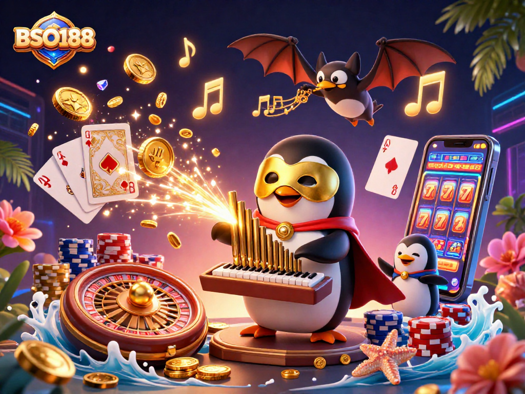 Experience the thrill of BSO188 with a captivating casino scene full of wins and excitement.
