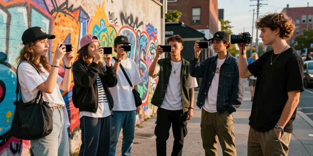 Vibrant urban fashion scene showcasing peh888 street style and creative expression.
