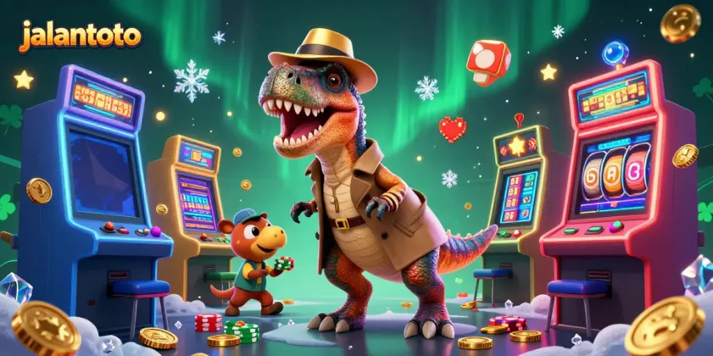 Mainkan jalantoto di mesin slot dengan karakter kartun unik dan suasana ceria.