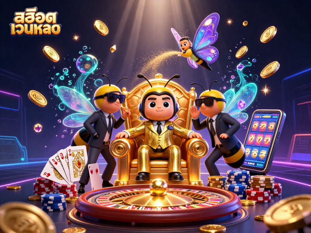 Experience exciting gameplay with สล็อตเว็บตรง as a cartoon mob boss and characters amidst cascading wealth.