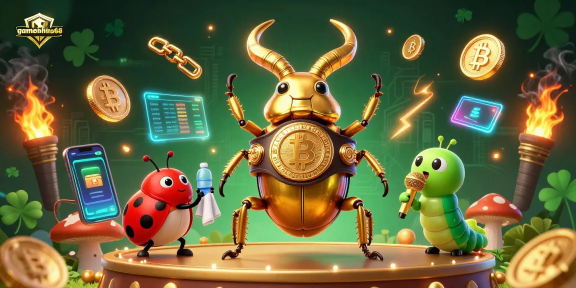 Win big with gamenohu68 as cartoon characters battle in a dynamic crypto casino scene