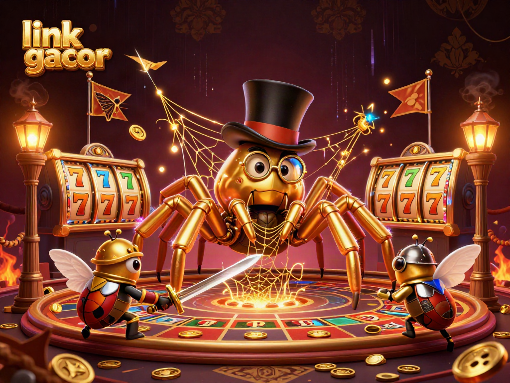 Engage with link gacor and unravel casino charms in this vibrant 3D gambling scene.