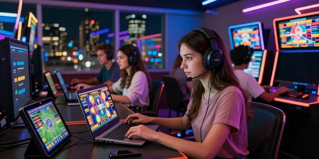 Dynamic online gaming experience at https://ee88a.exposed/, showcasing diverse players in an immersive digital casino atmosphere.