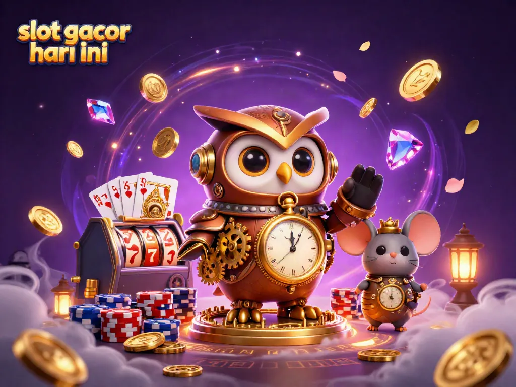 Slot gacor hari ini dengan karakter burung hantu dan tikus, elemen kasino membuat pengalaman bermain meningkat.
