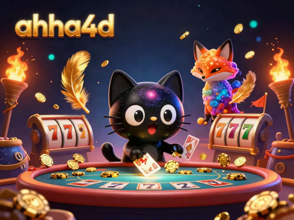 Engage with ahha4d's cosmic slot experience featuring interactive characters and dynamic elements.
