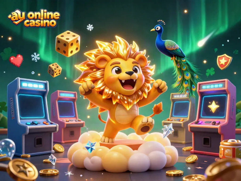 Experience winning streaks at the top au online casino with vibrant 3D gaming elements.