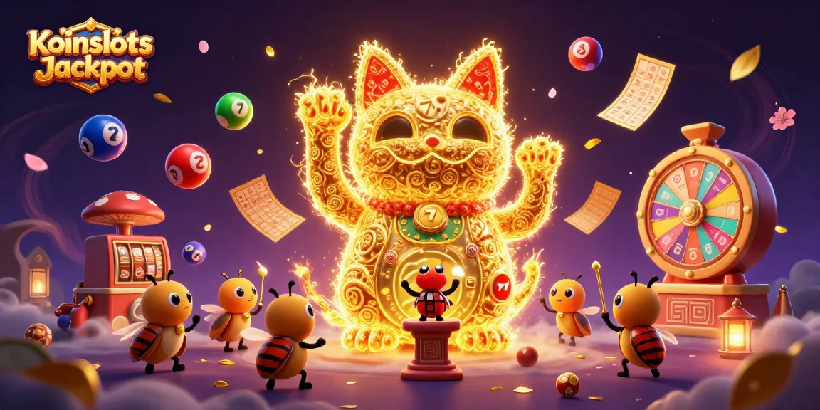 Experience the excitement of Koinslots Jackpot with vibrant casino elements and engaging visuals.