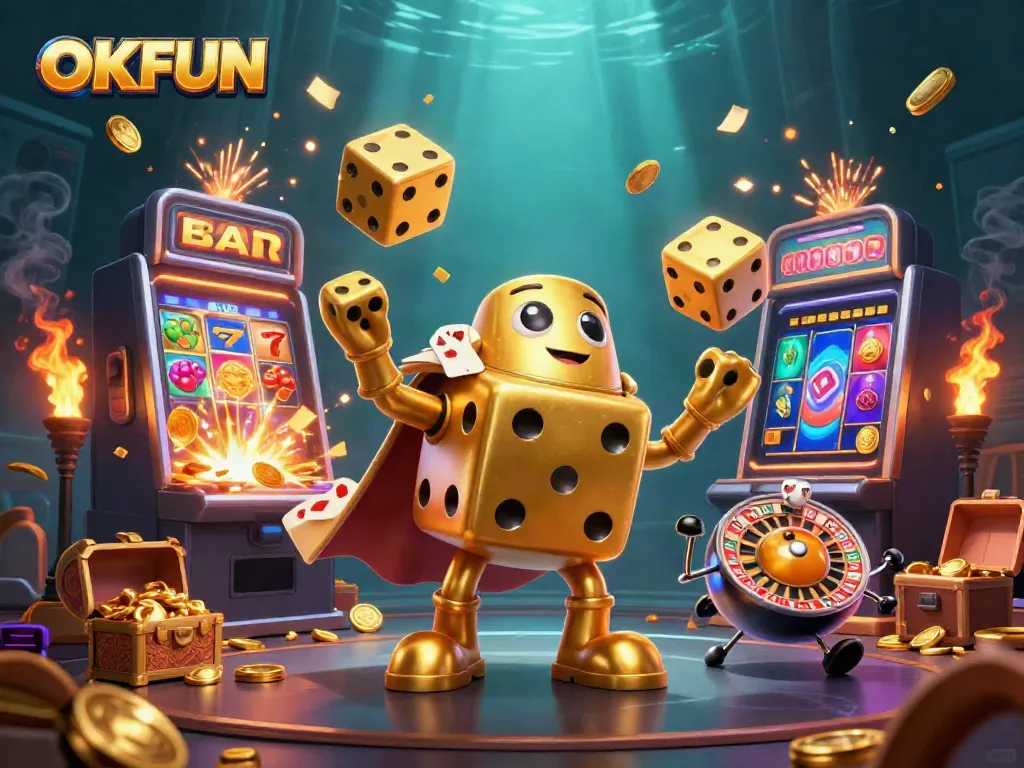 Experience the thrill of winning with OKFUN, where golden dice and jackpot excitement come alive!