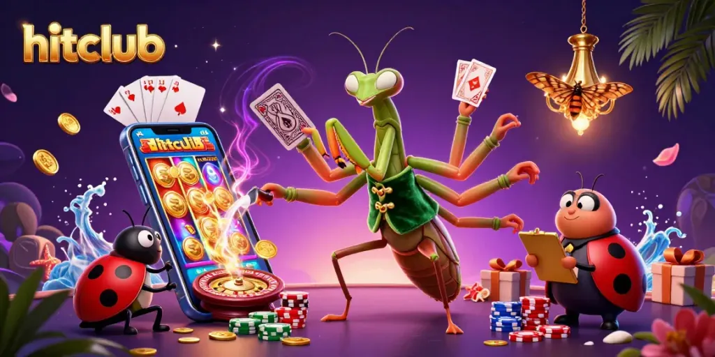 Experience the thrill of hitclub gaming with a vibrant casino scene featuring animated characters and dynamic action.