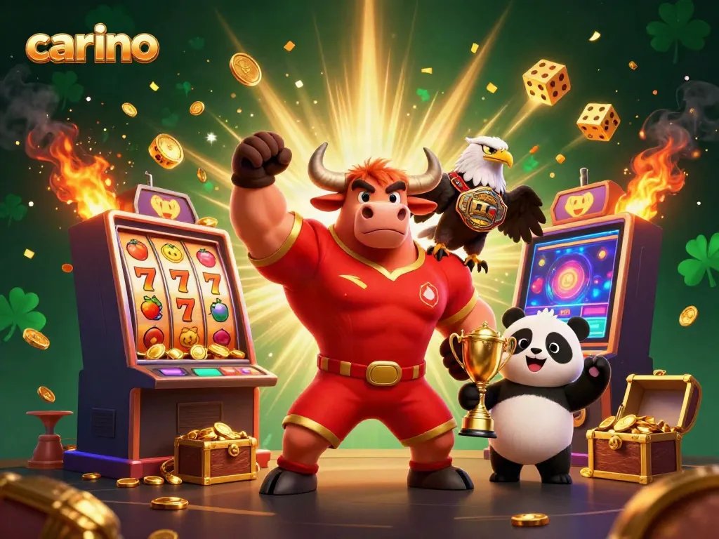 Experience thrilling jackpots with carino's lively Vegas scene featuring playful characters.