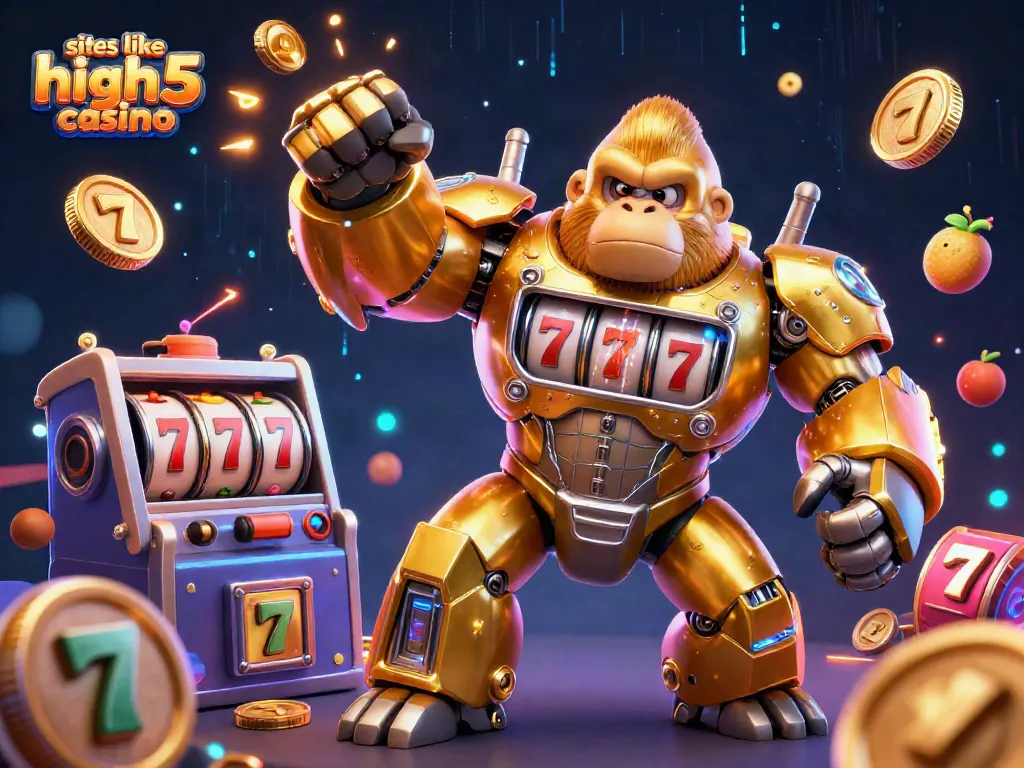Engage with exciting games like High 5 Casino featuring vibrant slot machine mech and dynamic motion.
