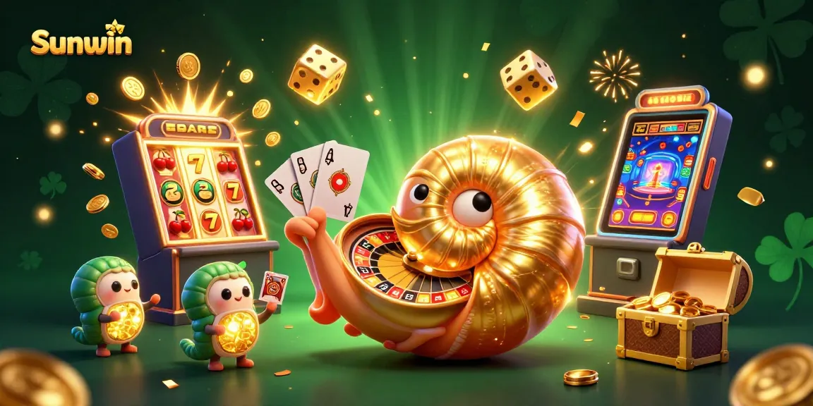 Sunwin offers an exciting casino experience with a giant nautilus roulette and glowing ammonites.