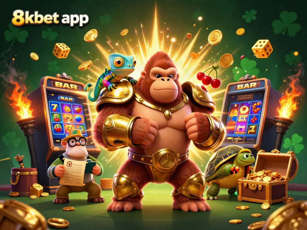 Engage with thrilling casino adventures using the 8xbet app featuring vibrant characters and dynamic elements.