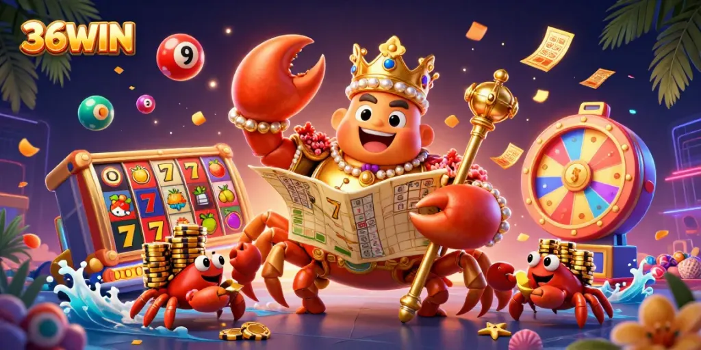 Experience the thrill of gaming at 36WIN with a vibrant depiction of the casino fun.
