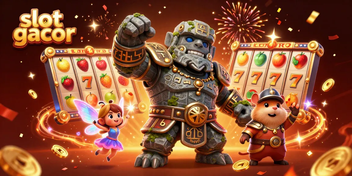 Menangkan slot gacor dengan pertarungan mendebarkan antara golem penjaga dan si hamster ksatria!
