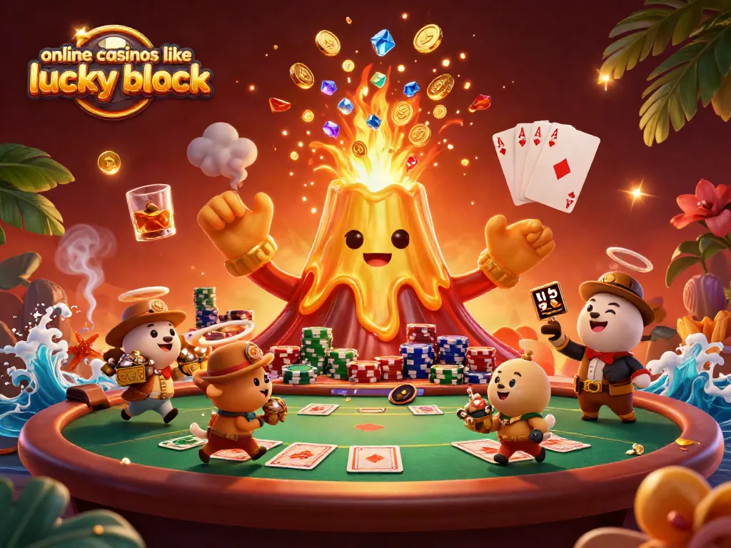 Experience the thrill of online casinos like Lucky Block with vibrant gameplay and treasures.