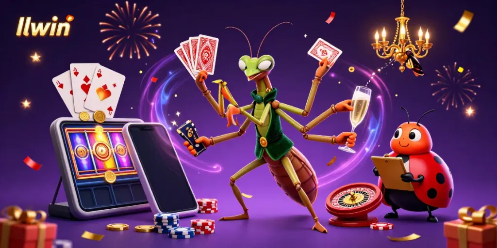 Experience high-stakes gaming at llwin with vibrant 3D casino characters and dynamic elements.