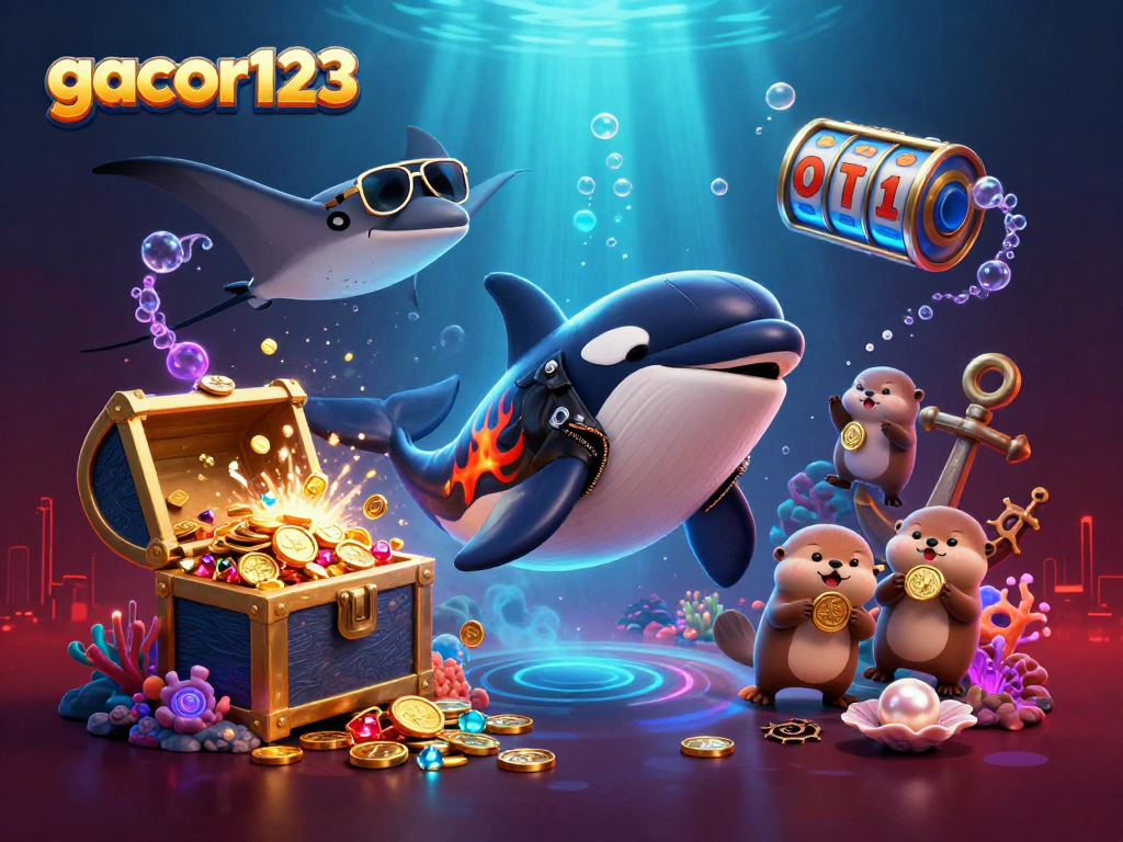 Engage with gacor123 and experience thrilling casino adventures with vibrant sea creatures and golden treasures.