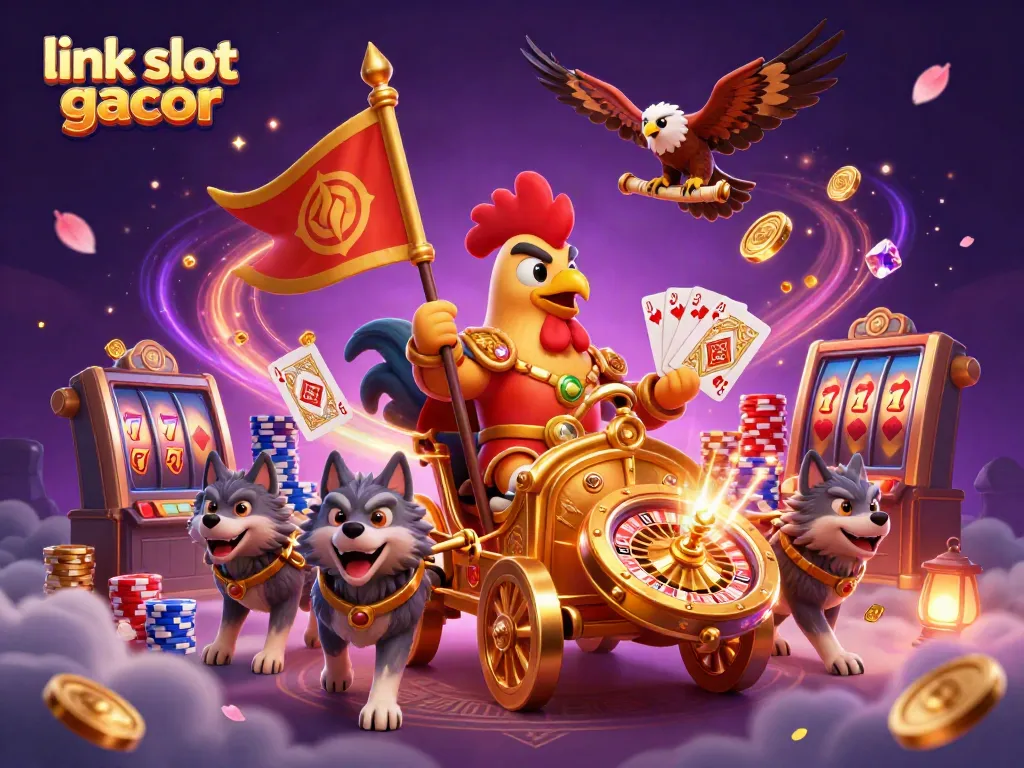 Putaran slot gacor dengan grafis menarik dan suasana kasino yang meriah.