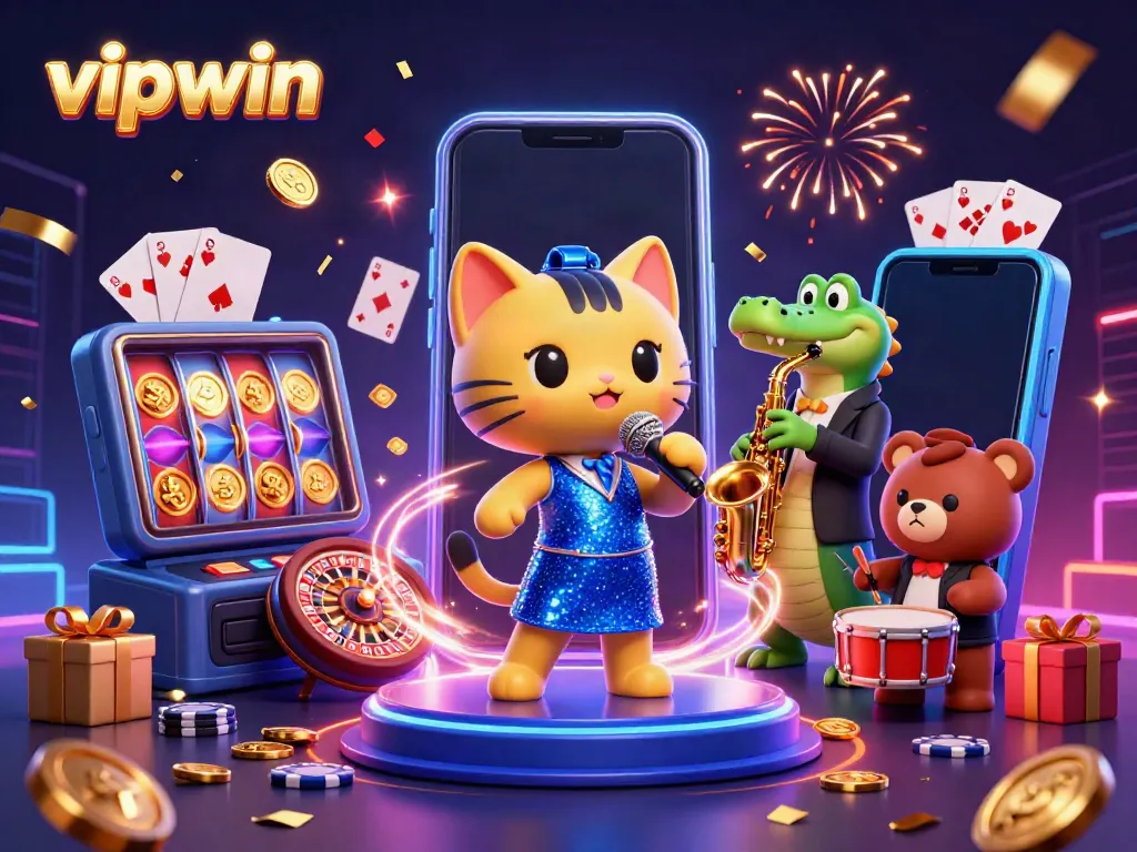 Engage in exciting casino action with vipwin featuring unique characters and vibrant gameplay elements.