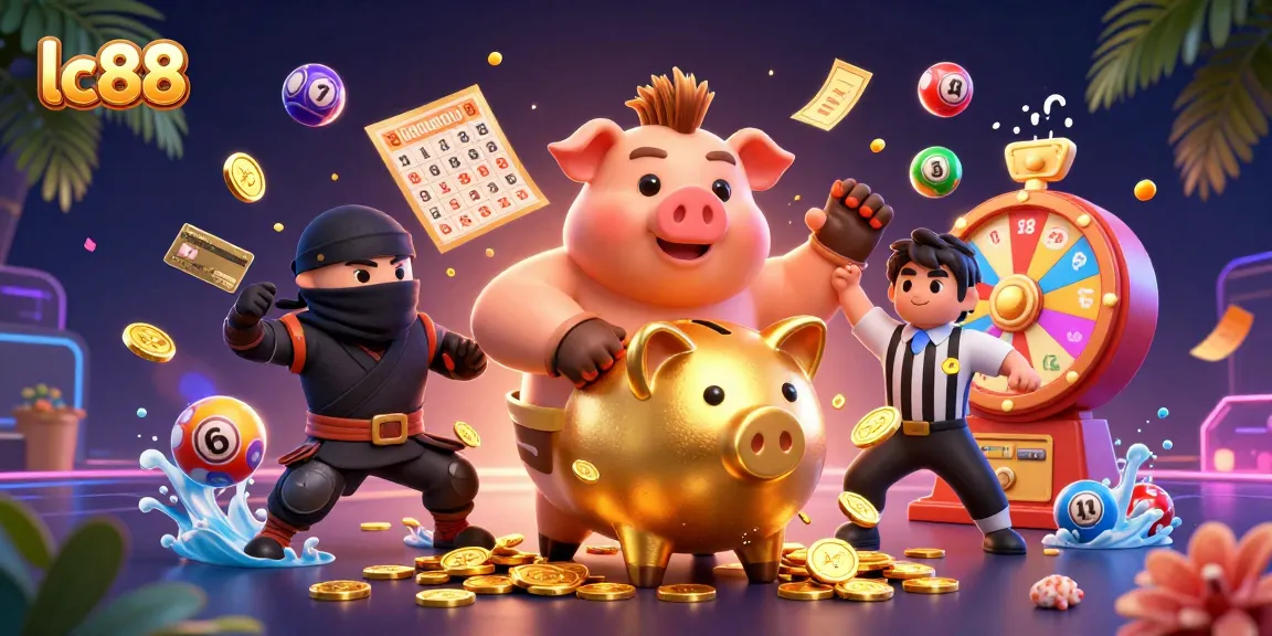 Celebrate luck at lc88 with a thrilling scene of vibrant casino action and winning moments.