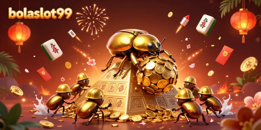 Experience the exhilaration of gaming at bolaslot99 with a vibrant, dynamic casino illustration.