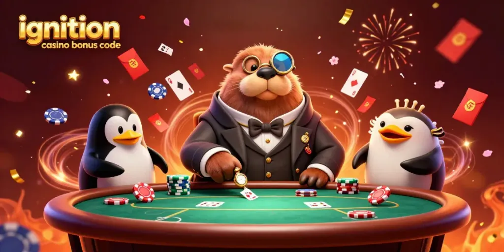 Play exciting poker with the latest ignition casino bonus code offers at an underwater table.