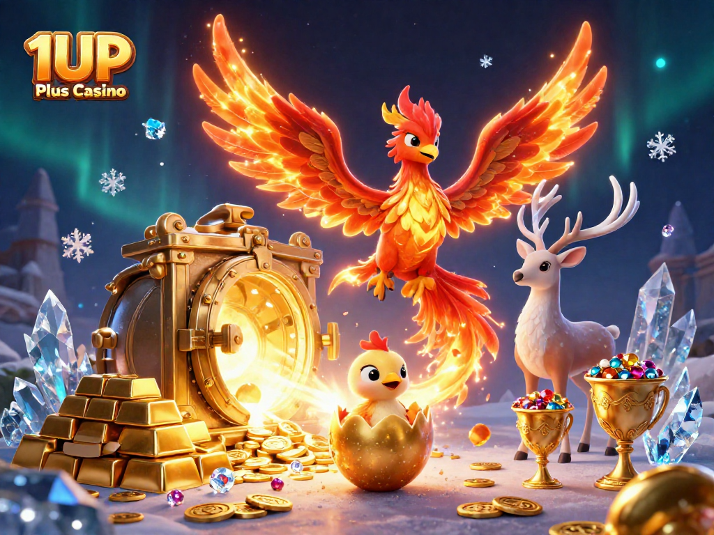 Experience thrilling gameplay at 1UP Plus Casino with stunning visuals of gaming excitement.