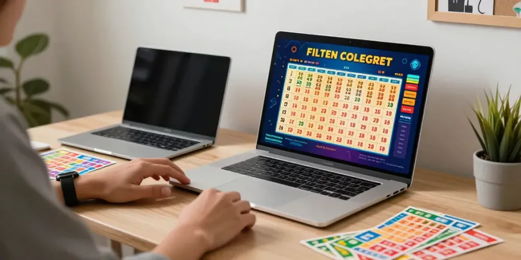 Engaging online gaming experience with AHHA4D lottery gameplay at home.