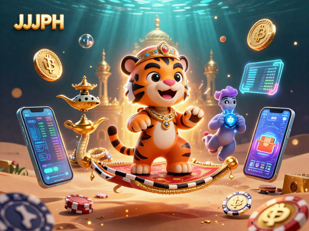 Magandang aksyon sa JJJPH, kung saan isang sultan ng tigre sa karpet ng poker chips ang kumikilos sa ilalim ng mga bituin.