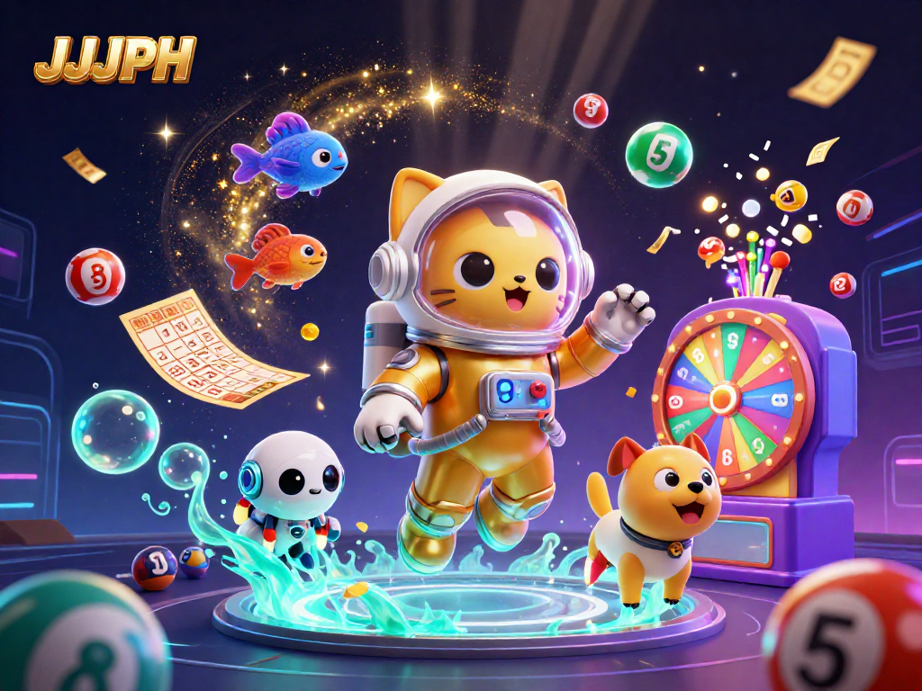Habulin ang premyo sa JJJPH sa masayang laro ng bingo at lottery kasama ang extraterrestrial na lokal na karakter.