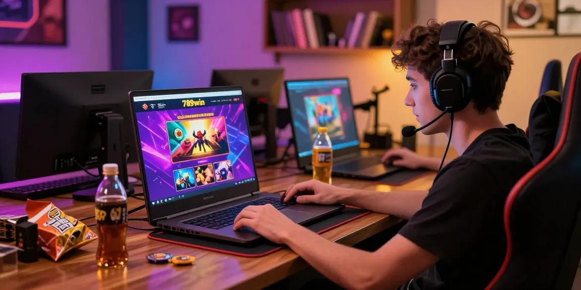 Dynamic online gaming experience on 789win with colorful interface and engaged player.
