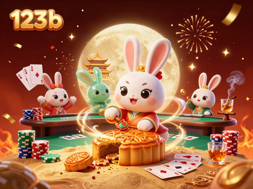 Engage in exciting gameplay with 123b featuring a cultural twist in this vibrant moonlit casino scene