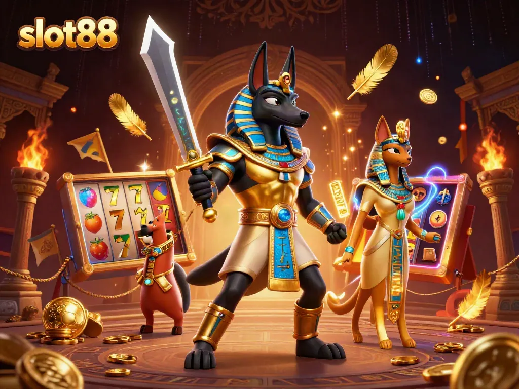 Slot88 mempersembahkan petualangan permainan dengan Anubis dan Bastet di arena slot yang megah.