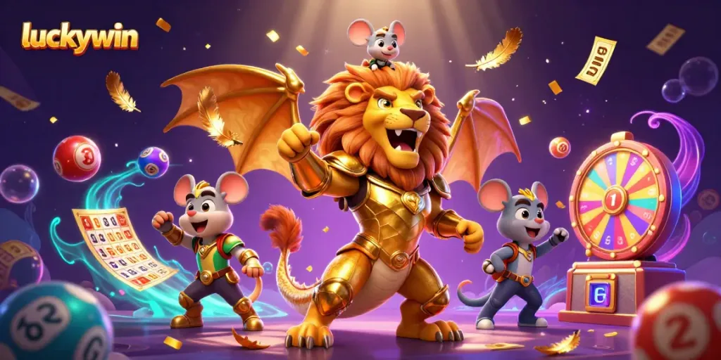 Experience thrilling luck at luckywin with dynamic lottery elements and magical energy.