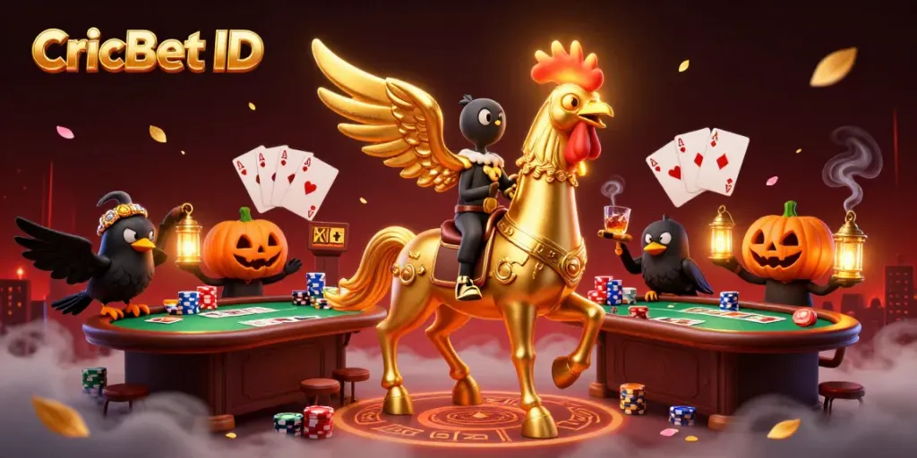 Place your bets with CricBet ID and join the action in a vibrant casino scene.